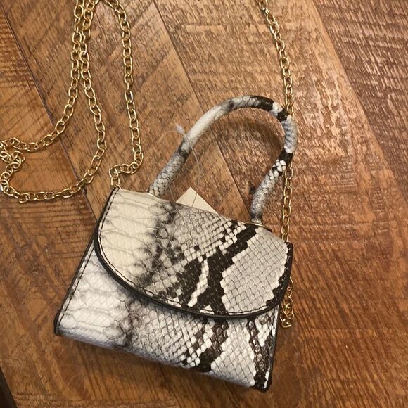 Mini Purse Faux Snake Print - Picture 1 of 9